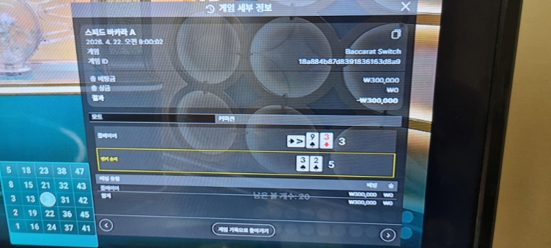 스피드 바카라  숭ㆍ패ㆍ무  있습니다