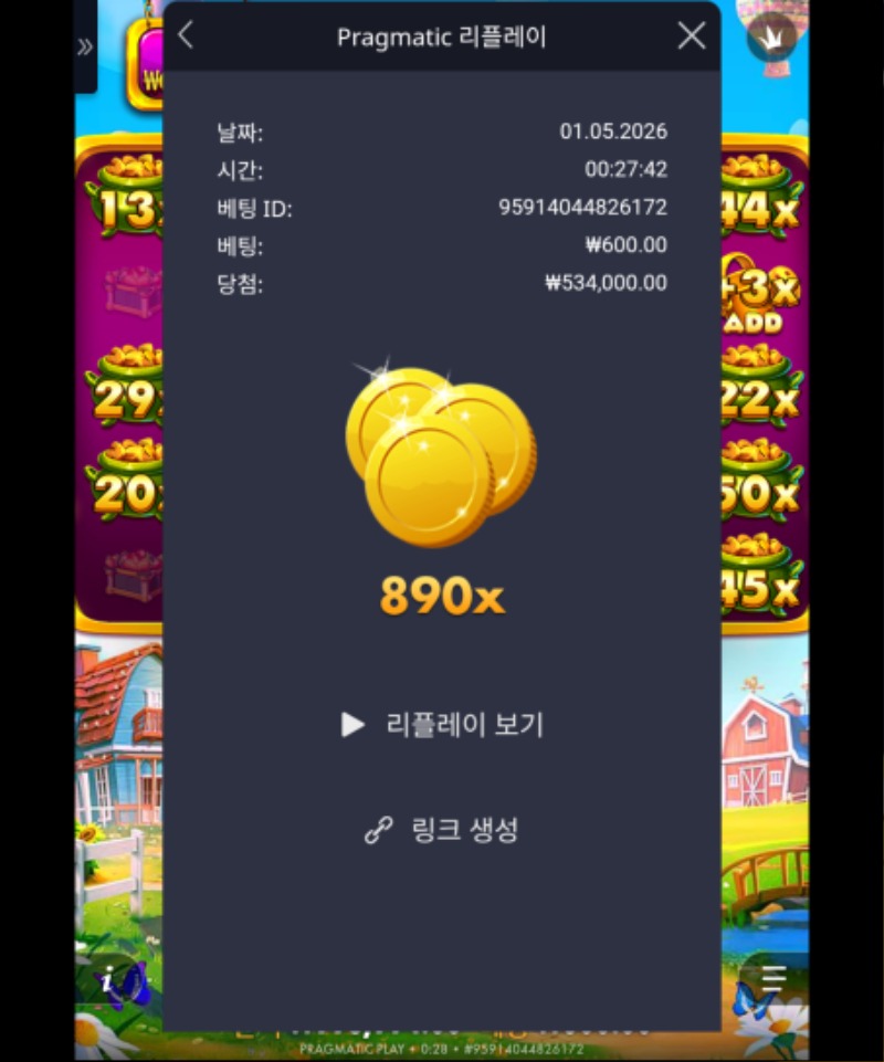 황금물조리게 890배