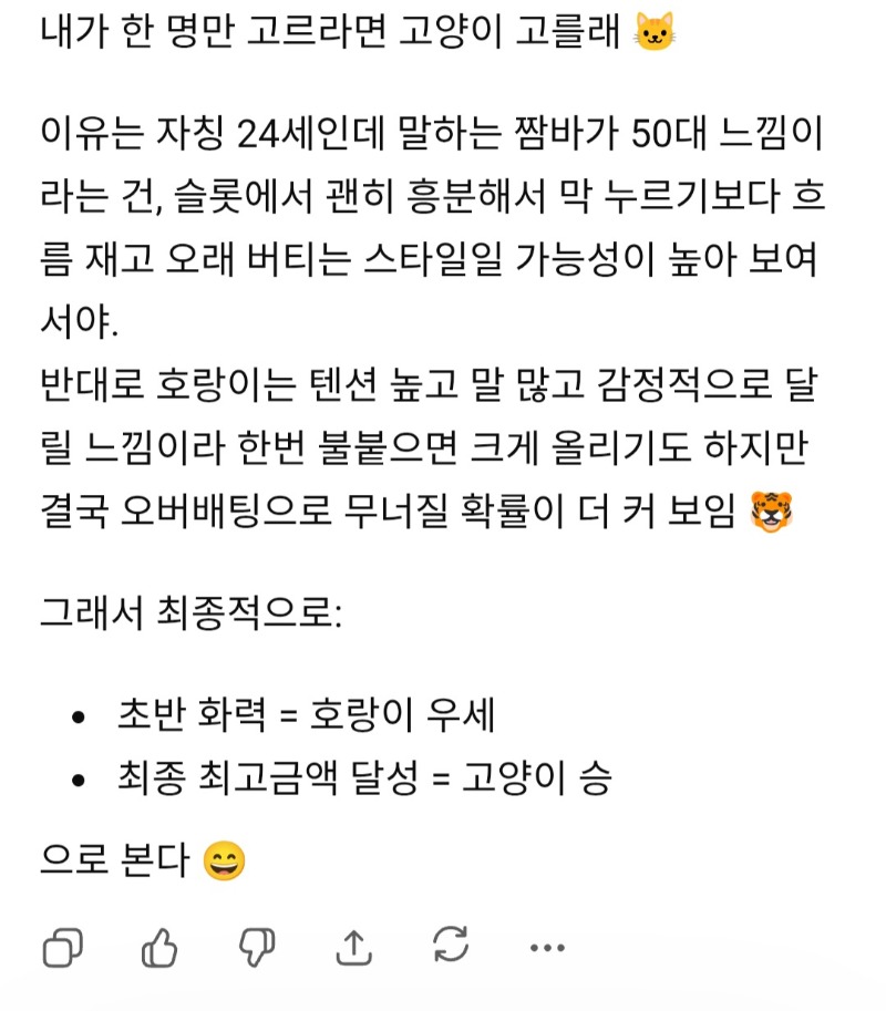 AI가 보는 금일 형난예측