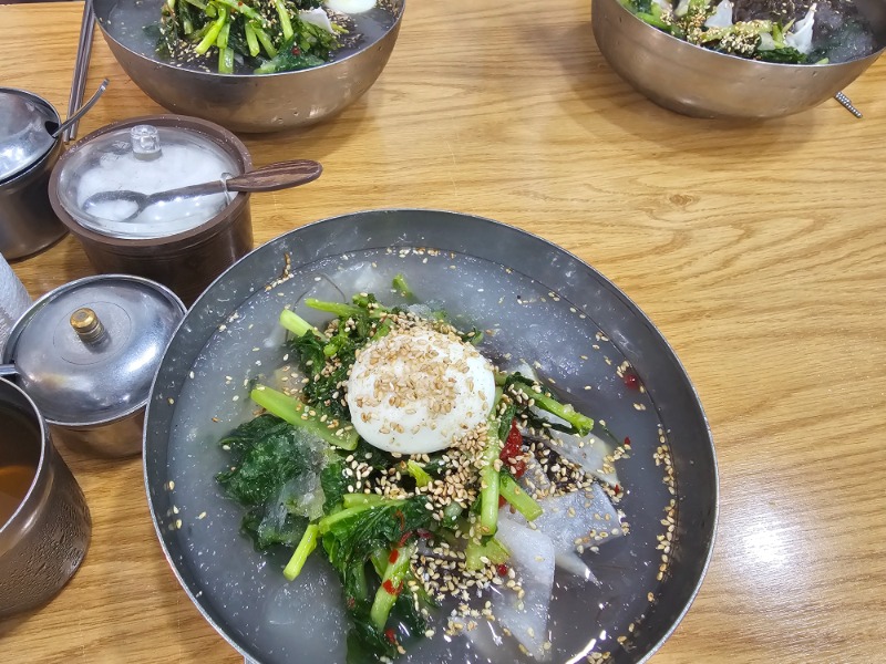 사전투표후~  열무냉면~♡