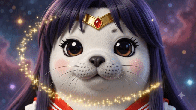 물개~ 변신완료~  귀욤귀욤~♡