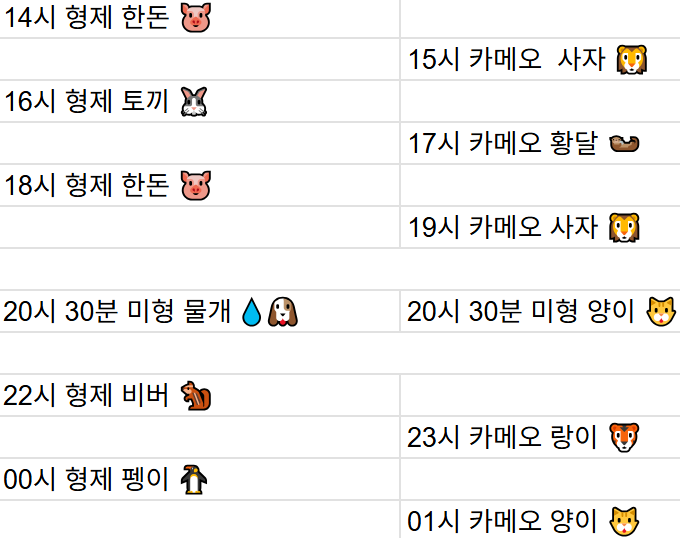 [6월9일] 금일 방송 스케줄입니다