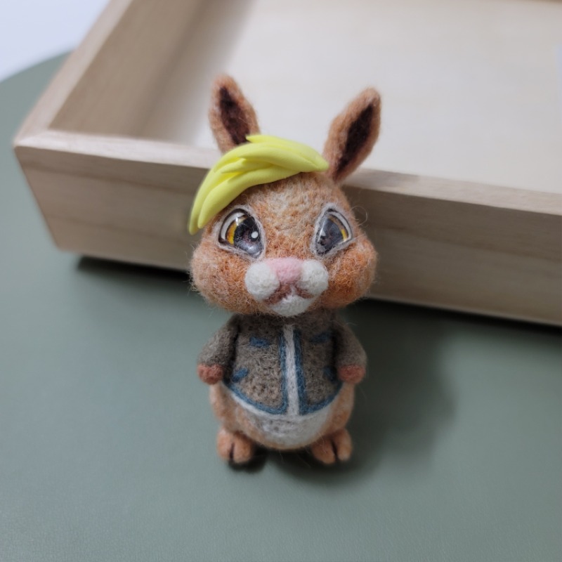 양모펠트 인형만들기 일곱번째 #토끼