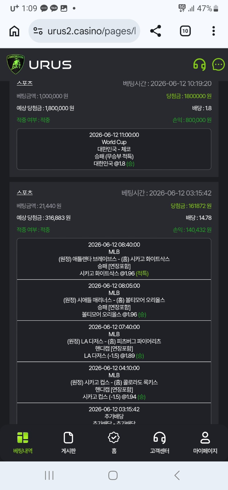 스포츠 적중 한국ㅅㅅ!!