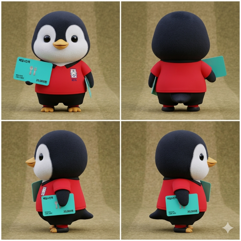 펭그리 추겜당첨~ 배민쿱~^^