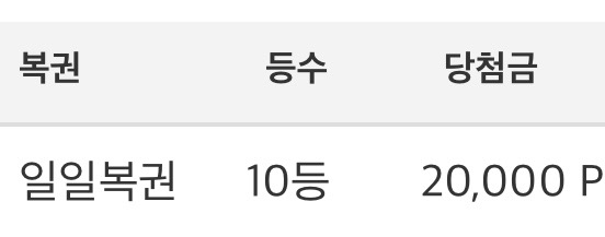 일복당첨