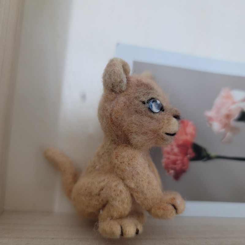 양모 인형 만들기 여덟번째 #사자