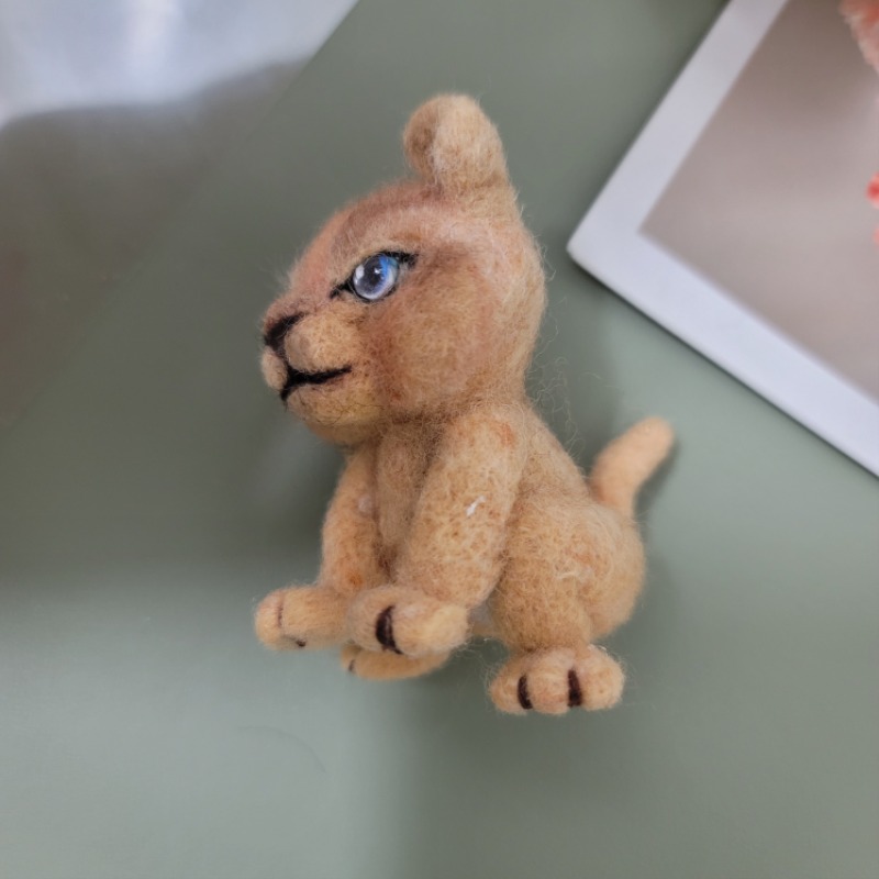 양모 인형 만들기 여덟번째 #사자