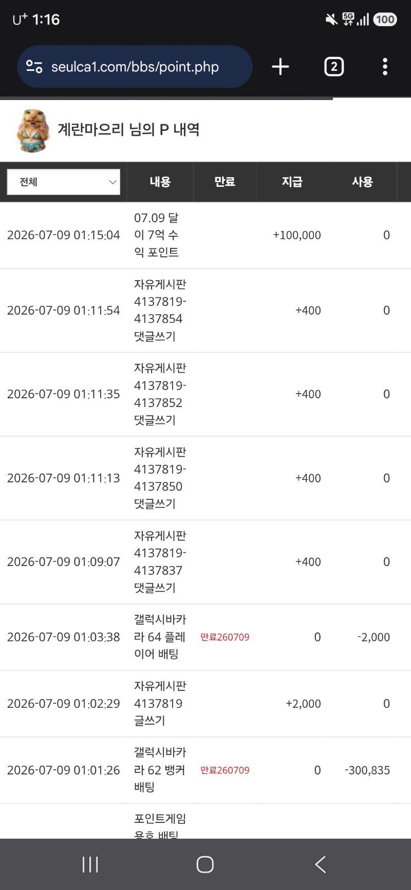 달오빠 7억수익 ㅅ ㅅ ㅅ