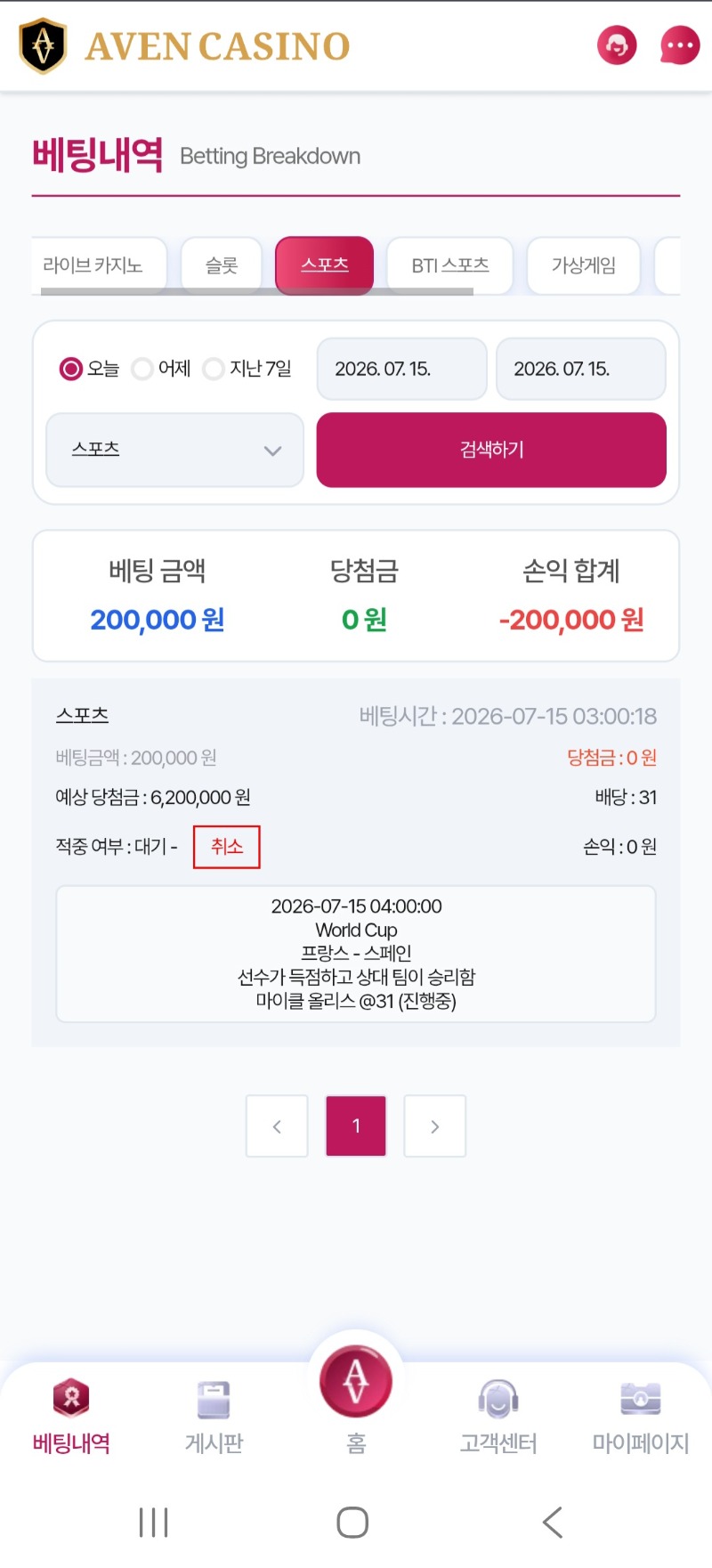 오늘의 월드컵픽!!