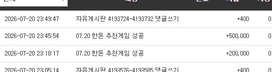 오늘 추겜 한건했네~ 돈이 성공 오늘 추겜 한건했네~ 돈이 성공